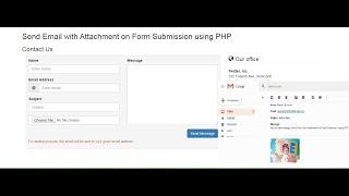 Send Email with Attachment on Form Submission using PHP