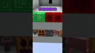 Minecraft Color Match With Fake Blocks #minecraft  #shorts  #minecraftshorts