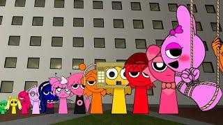 All the Sizes Of Sprunki Crazy Sinner Pinki wants me to bring her All Babies Sprunki Families Gmod