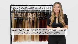 Find Your Perfect BELLAMI Silk Seam Clip-In Extension Color Match! 2023 Edition!