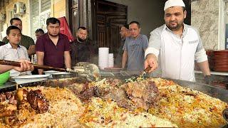 SHOCK! 100 kg FINISHED in 37 Minutes | Popular Street FOOD in Uzbekistan | Pilaf center