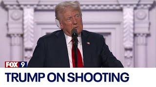 Donald Trump speaks for the 1st time on the assassination attempt