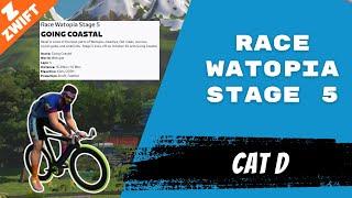 Zwift - Race: Stage 5: Race Watopia - Going Coastal (D) on Going Coastal in Watopia