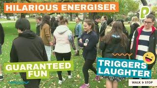 Fun Team-Building Game - Walk & Stop ENERGISER to Inspire Listening & Reflex Skills | playmeo