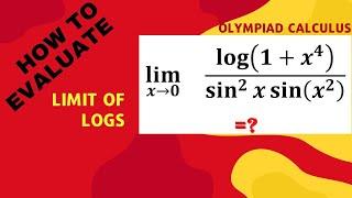 Olympiad calculus problem: Viral limit problem of log and trigonometry