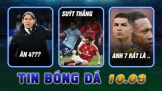 TIN SÁNG (10/03): ARSENAL HÒA MAY MẮN MAN UTD; INTER ĂN 4?; GIROUD HƠN RONALDO?