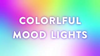 Colorful Ambient Mood Lights - Gradient Led Lights - Color Changing Video Backdrop - 1 Hour