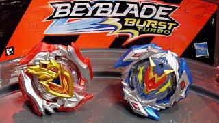 SLINGSHOCK BATTLE: Wonder Valtryek V4 .12.Vl-S VS Z Achilles A4 .11.Xt-S - Beyblade Burst Turbo