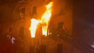 FDNY - Early Arrival + Audio - Brooklyn All Hands Box 3721 - Heavy Fire on the 4th Floor  - 4/29/24