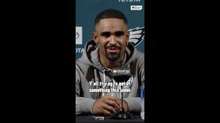 "Y'all trying to get at something y'all want to see?"   — Hurts on Foles and the Philly Special