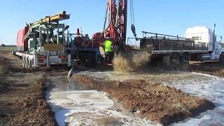 Instaling 200M Deep 14" (355mm) Water Bore Coleambally NSW