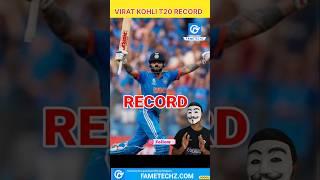 Virat Kohli T20i Unbelievable Record  | Indian Cricket  #fametechz #shorts