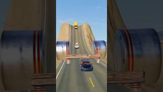 Beamng bollards vs school bus crashes part 1 #beamngdrive #beamng #trending #youtubeshorts #shorts