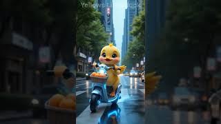 Little duckling and apricot#viralvideo #cute #duck #shortvideo