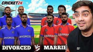 DIVORCED 11 Vs MARRIED 11 Cricket 24 (Hardest Mode)