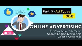 Online advertising For Beginners Part 3 | Google AdWords Search,Display,Shopping,Video Campaign