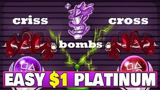 New Easy $0.99 Platinum Game - Criss Cross Bomb Quick Trophy Guide