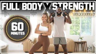 60 Minute Full Body Dumbbell Workout [Strength Training]