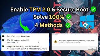 4 Methods To Enable TPM 2.0 In Windows - Full Guide
