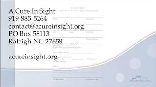 Invitation to Give to A Cure In Sight