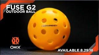 ONIX Fuse G2 Outdoor Pickleball Announcement