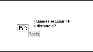 ¿Quieres estudiar FP a distancia?