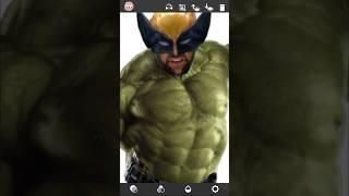 Hulk + Wolverine + Spider Man + Captain America | Fusion Art #shorts #youtubeshorts #fusionart