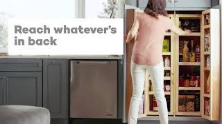 Multi-Storage Kitchen Pantry Cabinet with Swing-Out Shelves