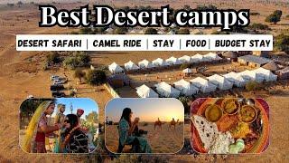 BEST DESERT CAMPS IN JAISALMER WITH BUDGET STAY | ROYAL GOLDEN CAMP HAS HUTS AND DORMITORY