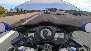 POLIZEI-Maneuver auf Autobahn - HONDA CBR1100XX