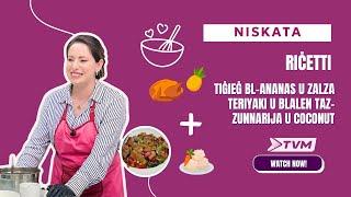 Niskata - Riċetti (Tiġieġ bl-Ananas u Zalza Teriyaki u Blalen taz-Zunnarija u Coconut)