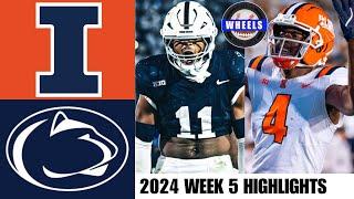 #9 Penn State vs #19 Illinois | Full Game Highlights | 2024 College Football Highlights