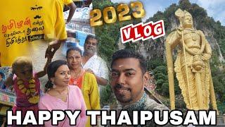 Batu Caves Thaipusam Travel Vlog 2023 | Ramayana Sirpa Kalai Koodam | Cave Villa | Goli Soda