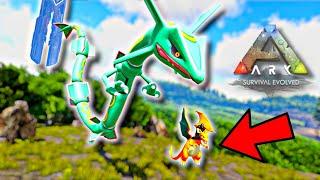 POKEARK : RAYQUAZA ATTACKED MY POKEMON TEAM   | ARK SURVIVAL EVOLVED MODDED