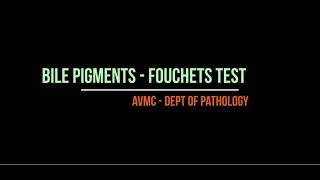 Fouchets Test For Bile Pigments in urine