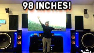 Over 8 Feet of ScreenSony Bravia XR 98" X90L 4k TV Unboxed, Wall Mounted and Demo'd - It's HUGE!