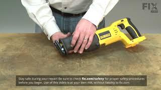 DeWalt Reciprocating Saw Repair - How to Replace the Shoe Assembly