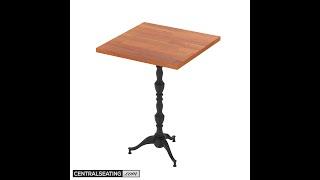 Stylish and Sturdy 22" Spread 3 Prong Restaurant Table Base - Space-Saving Design - Assembly