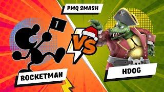 PMQ Smash Wk4 Winners Round 1 Rocketman (Mr. Game & Watch) Vs  HDOG (King K Rool) - SSBU