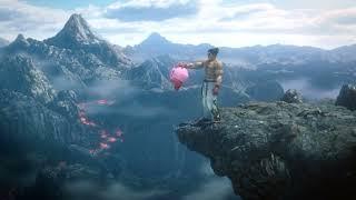 Kirby falls into the abyss