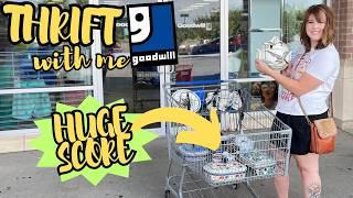 HUGE SCORE! Filled TWO Goodwill Carts | Thrift With Me | Reselling