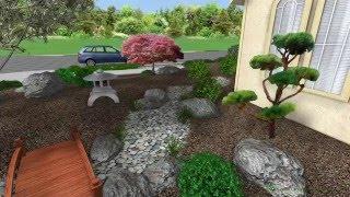 Japanese Garden Design - Salinas, CA - Front Entrance Area