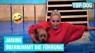 Janine Kunze mit Krümel im Parcours  | Top Dog Germany - Promi-Special 2022