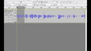 Cutting Audio in Audacity