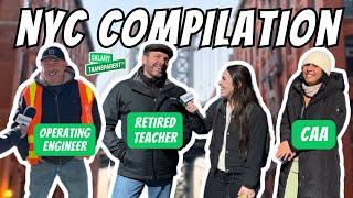 How Much Do You Make? New York CitySalary Transparent Street™️ Compilation