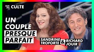 Antoine de Caunes et José Garcia en Richard Jouir et Sandrine Troforte -Nulle part ailleurs - CANAL+