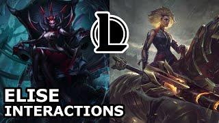 Elise Interactions with Other Champions | EVERYTHING FOR BEAUTY | League of Legends Quotes