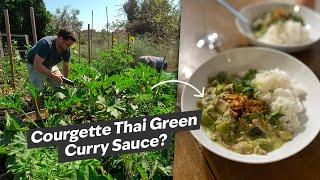 Making a Simple Thai Green Courgette Curry Sauce