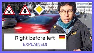 Right before left GERMAN TRAFFIC Rule !