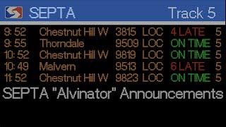 SEPTA Alvinator Announcement Compilation